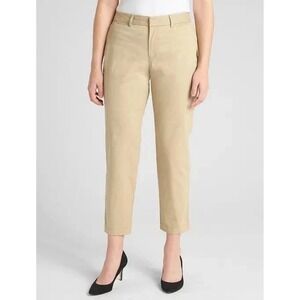 GAP‎ Slim Ankle Pants Khaki Chino Women Size 16 Stretch Casual Work NWT